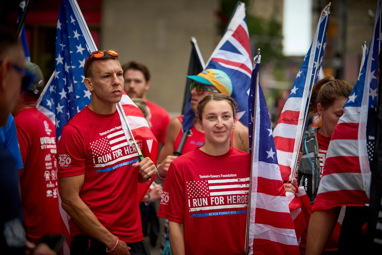 Old Town Run Club finishes third 9/11 relay at ground zero on the 25th anniversary