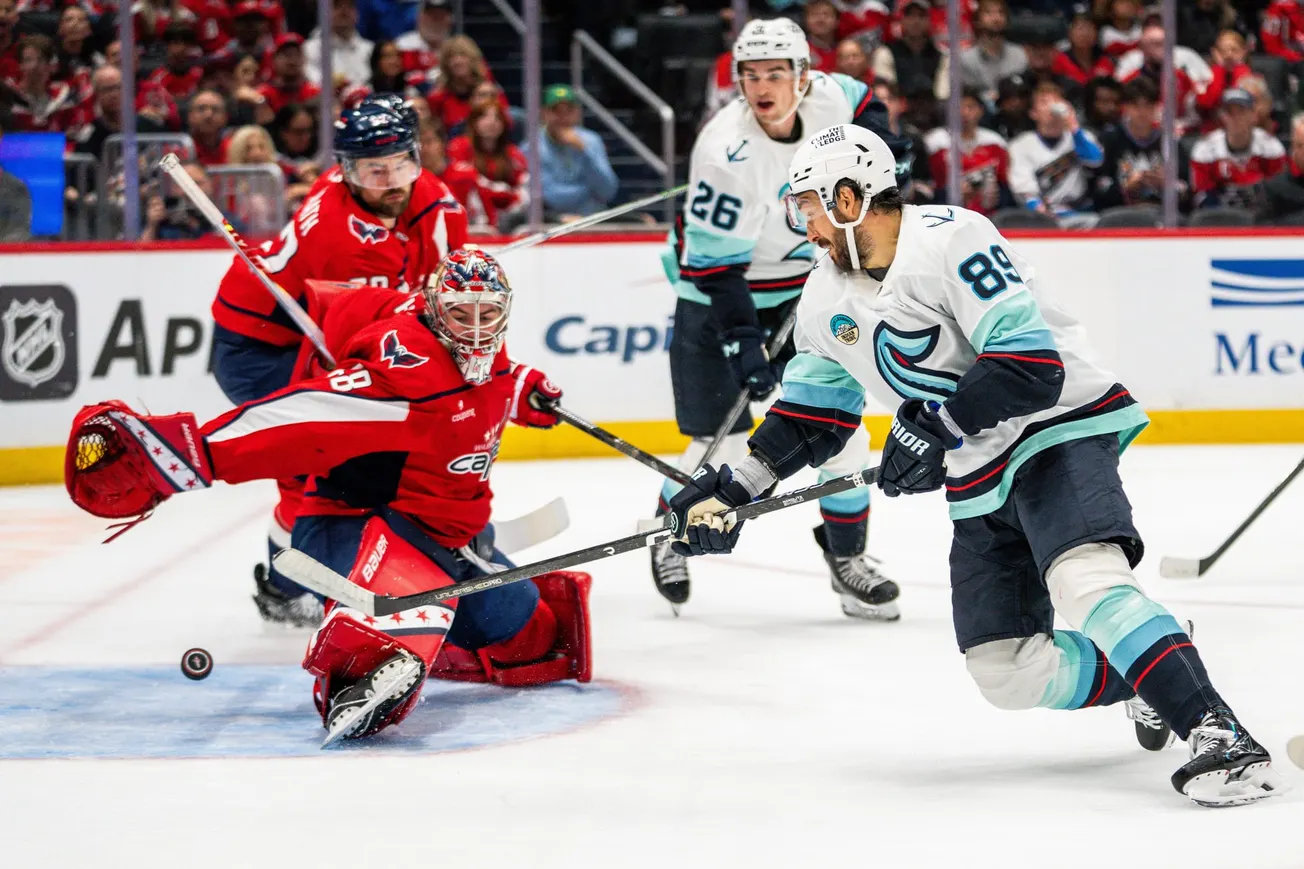 Kraken overcome Alex Ovechkin's first goal of the season to beat the Capitals 5-3