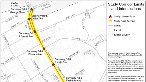 Seminary Road has had 150+ crashes since 2018. Alexandria wants your input on fixing it.