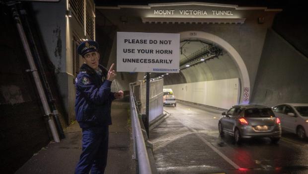 Wellington Paranormal episode explores car horn tooting in Mt Victoria Tunnel | Stuff