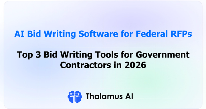 AI Proposal Writing Software for Federal RFPs: Top 3 Bid Writing Tools for Government Contractors in 2026