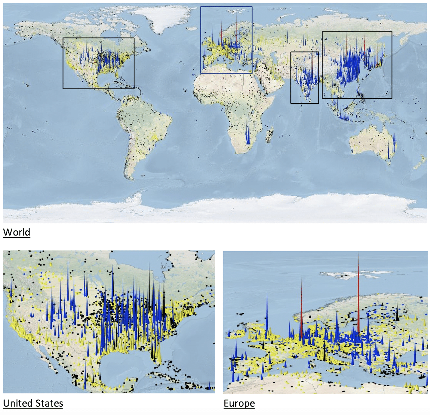 cartes emissions co2 centrales electriques fossiles monde