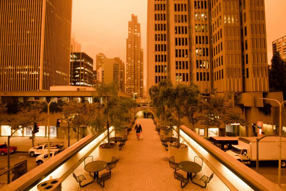 ciel californie couleurs apocalyptiques 2020 ville