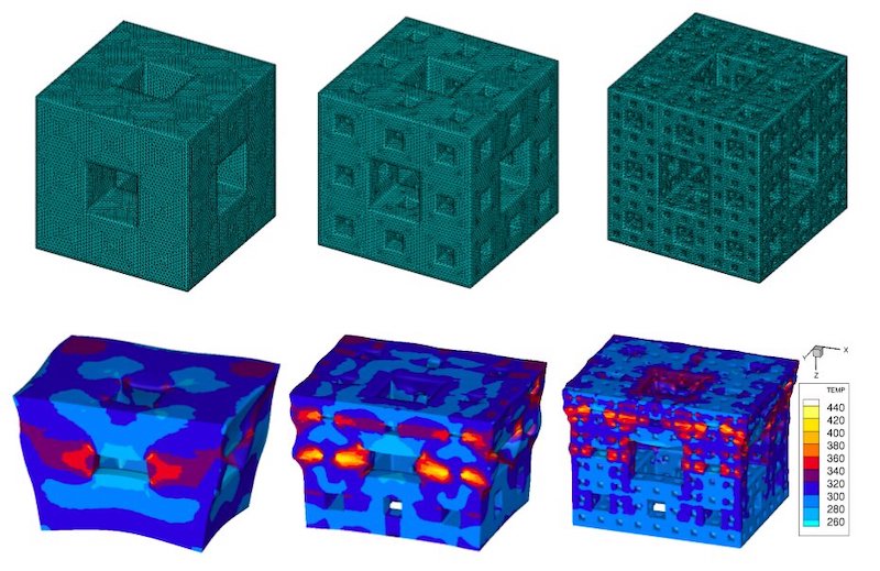 dissipation chocs structures cubiques fractales
