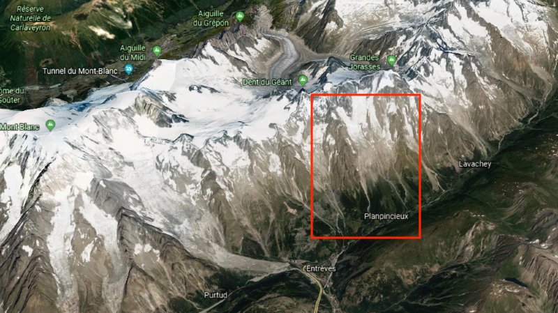 glacier planpincieux mont-blanc effondrement imminent