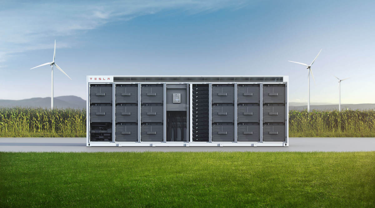 megapack tesla interieur