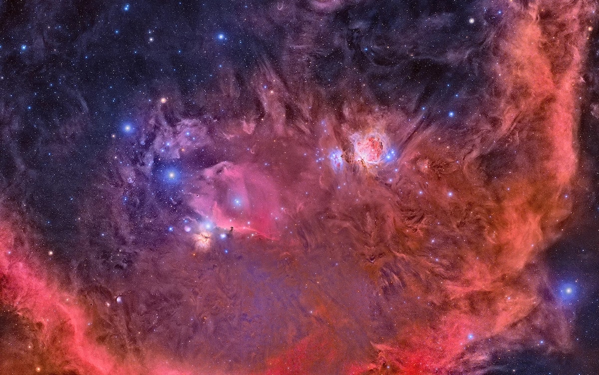 nebuleuse orion tete de cheval mosaique neuf photographies