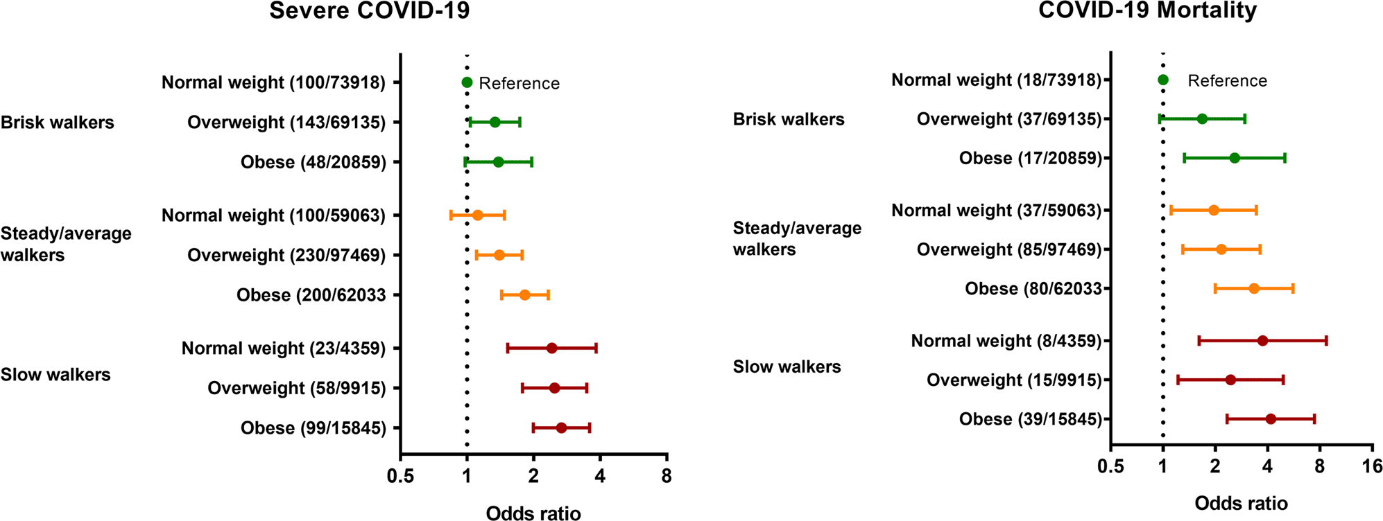 relation obesite vitesse marche risques covid-19