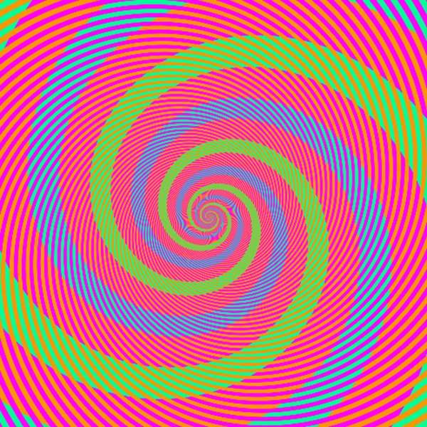 spirale trois couleurs illusion