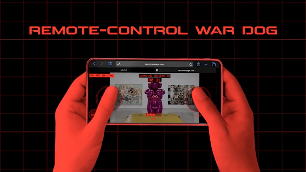 spot mini lanceur paintball smartphone