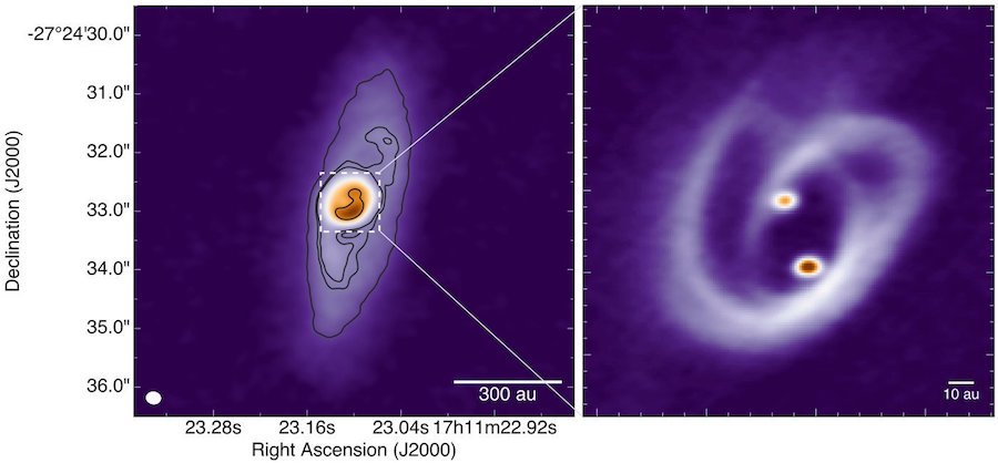 zoom disque circumbinaire BHB2007 ALMA