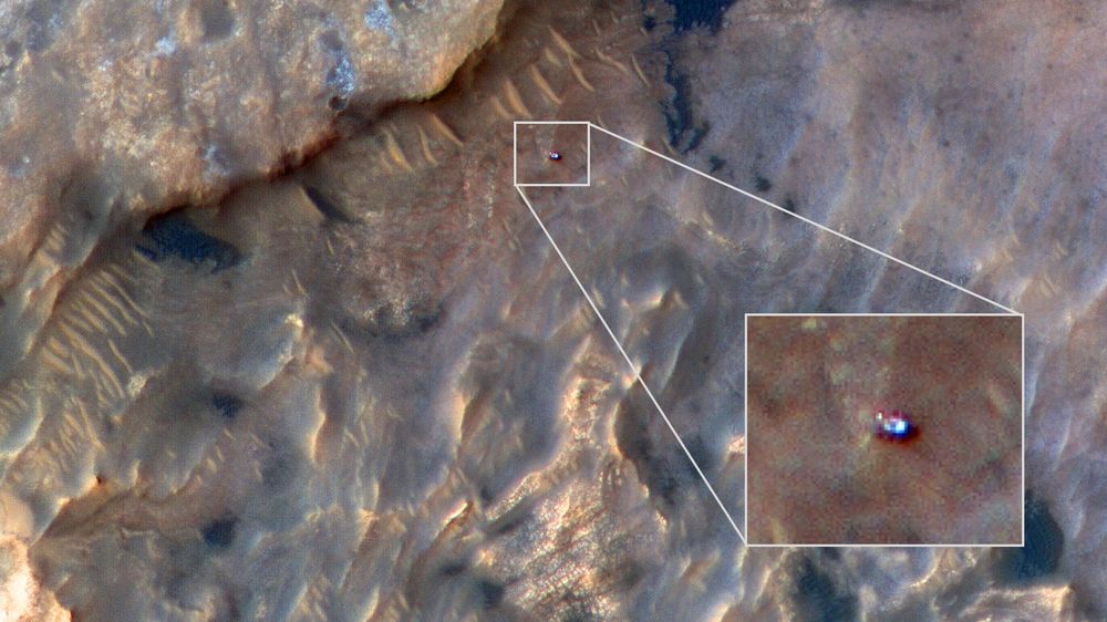 Le rover Curiosity de la NASA repéré sur Mars par le biais d'une incroyable photo prise en orbite