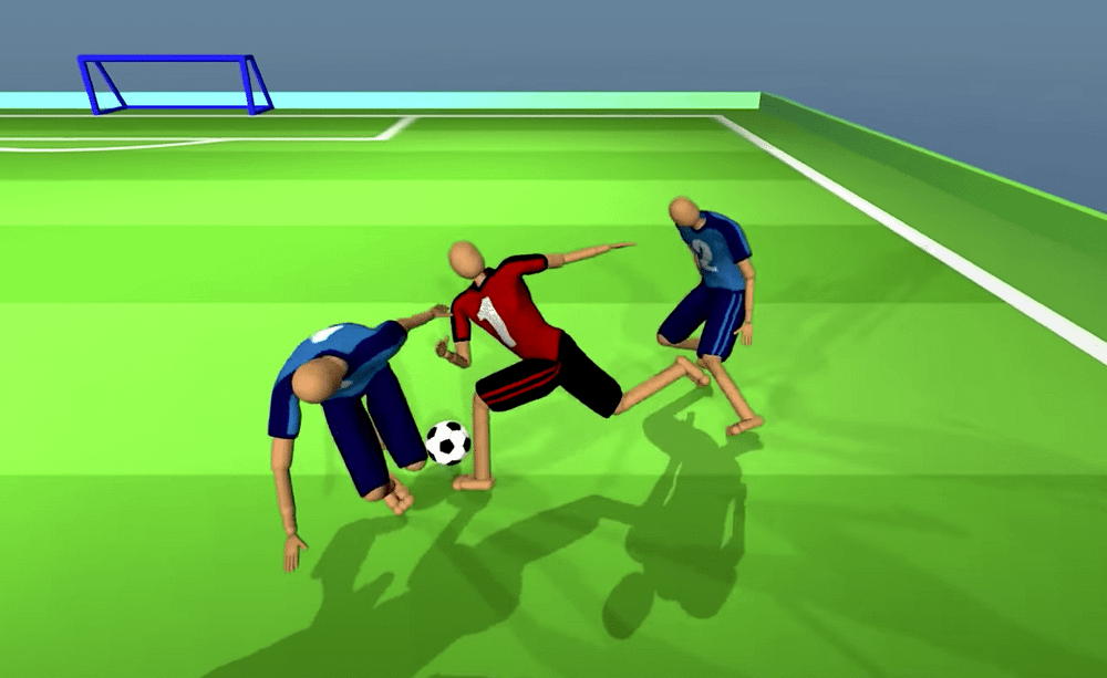 DeepMind AI a appris à des personnages virtuels à jouer au football à partir de zéro