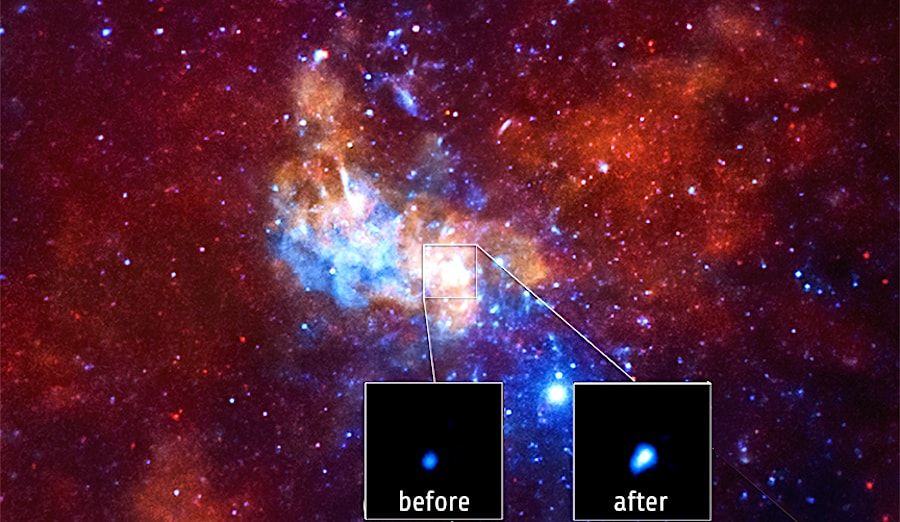 Le trou noir de notre galaxie est soudainement devenu 75 fois plus lumineux que d'habitude