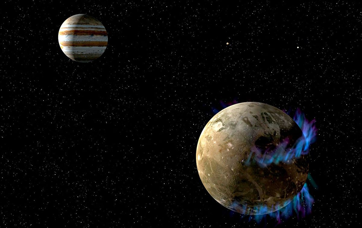 Hubble découvre de la vapeur d'eau sur la lune océanique de Jupiter, Ganymède