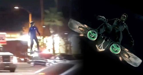 Un homme se balade en ville sur un drone géant, en pleine circulation (VIDÉO)