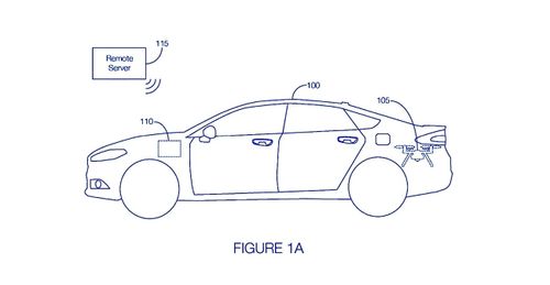 Ford a déposé un brevet d'un drone embarqué qui sortirait du coffre du véhicule en cas d'urgence