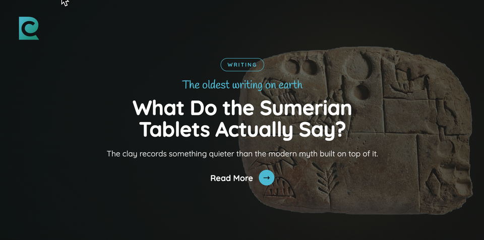 What Do the Sumerian Tablets Actually Say?