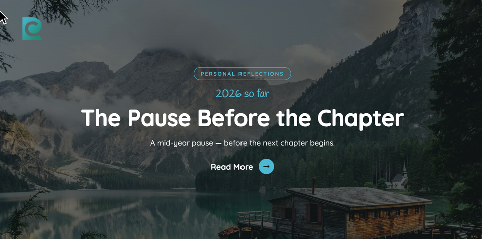 2026 So Far | The Pause Before The Chapter