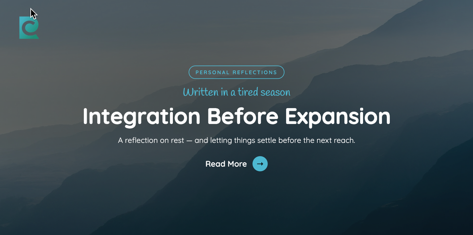 Integration Before Expansion