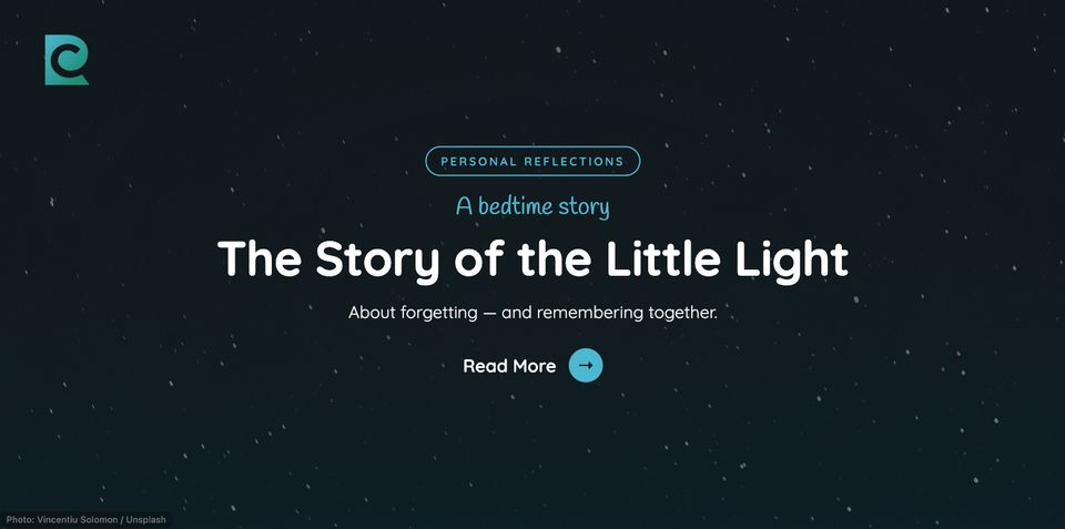 The Story of the Little Light | A bedtime story about forgetting, and remembering together.
