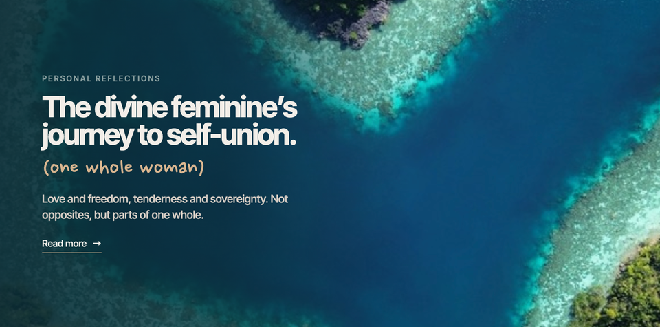 The Divine Feminine's Journey to Self-Union