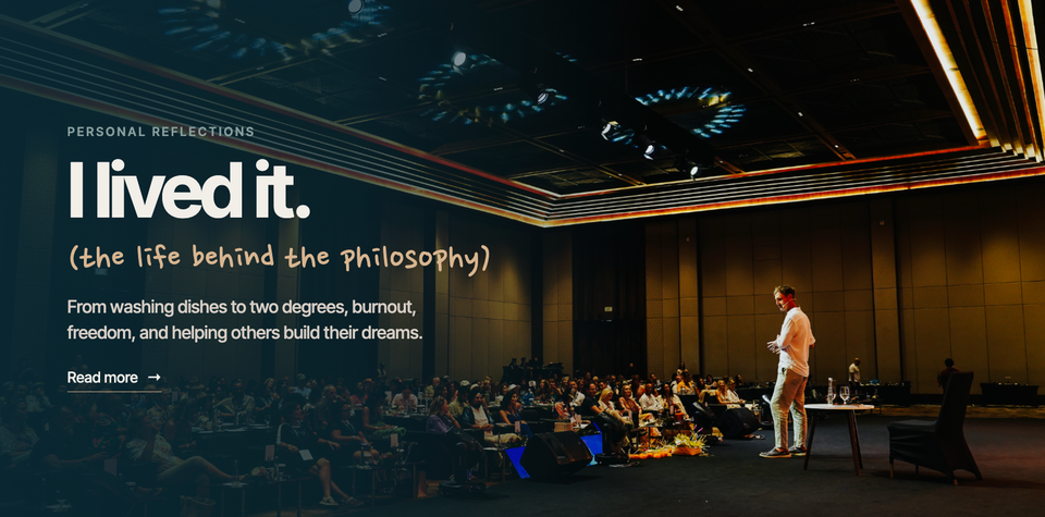 I Lived It: The Life Behind the Philosophy