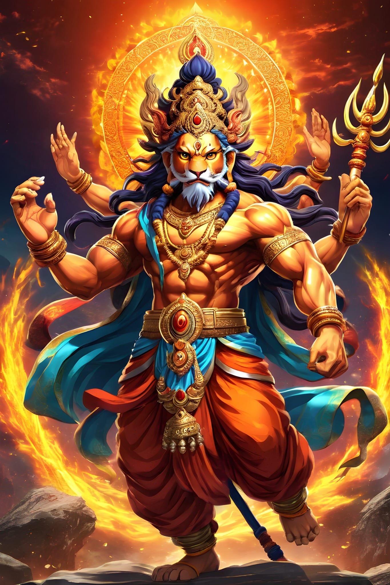 lord narashima wallpaper for phone