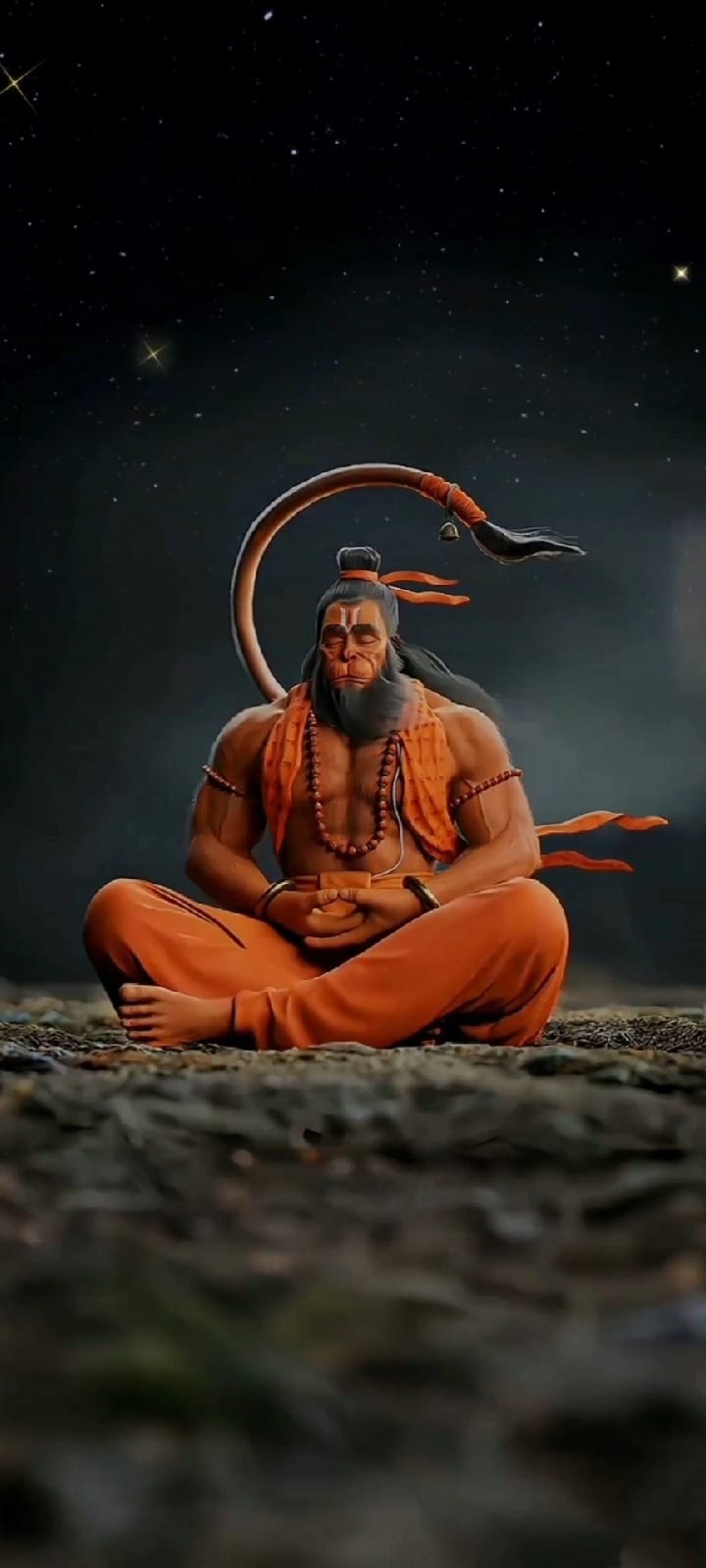 lord hanuman meditating wallpaper