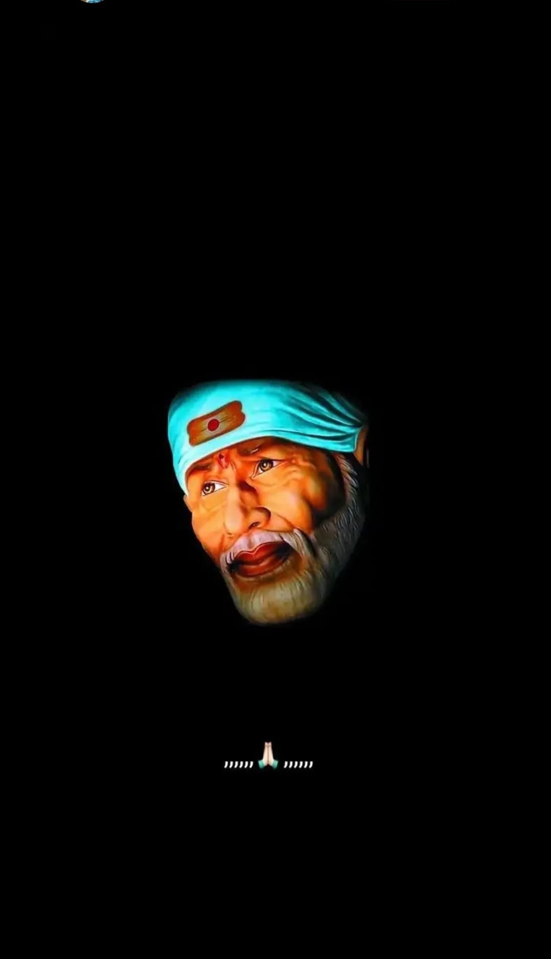 sai baba wallpaper black background
