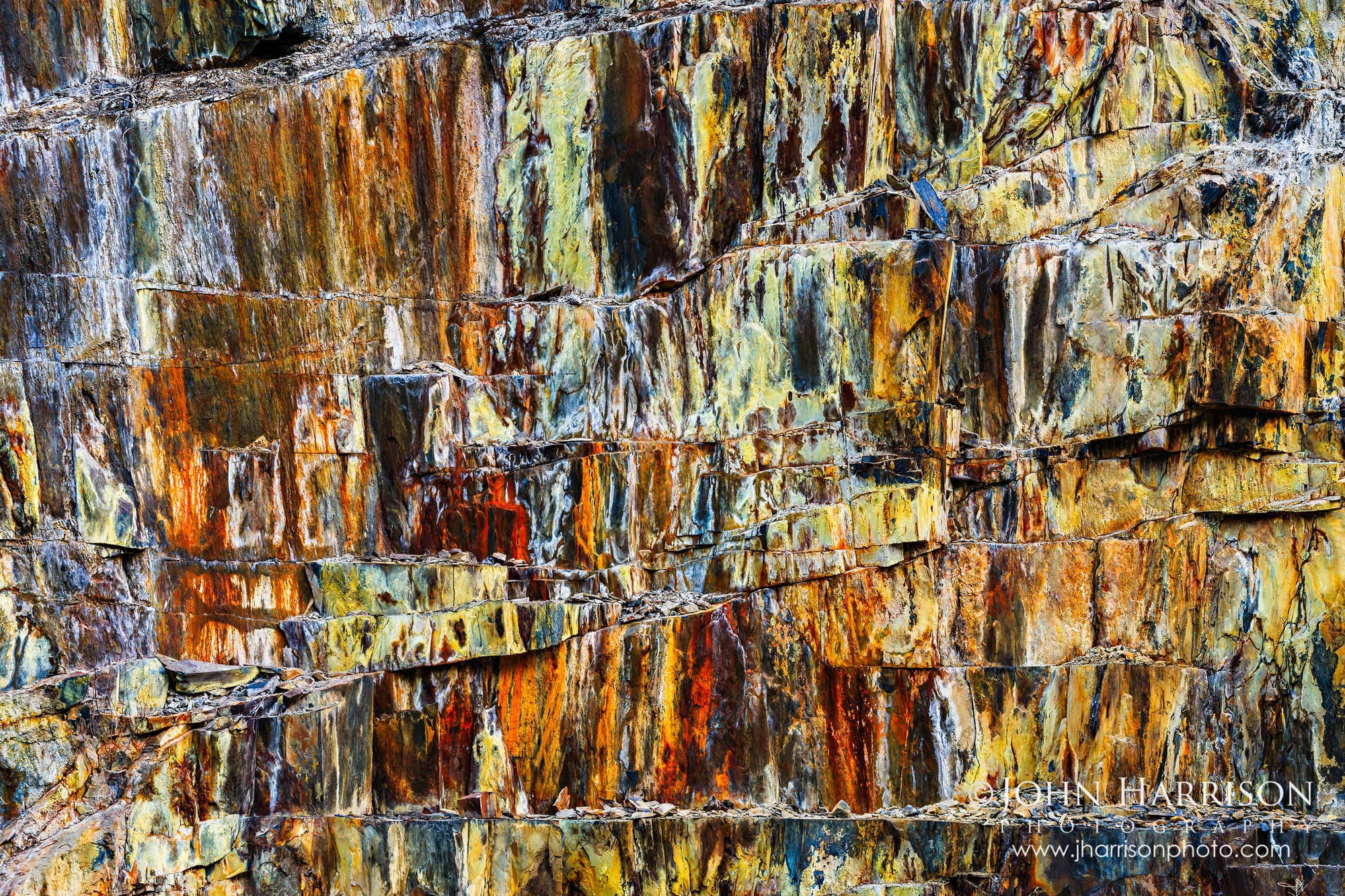 Fine Art Print of an Abstract Yosemite texture study with layered warm and cool tones suggesting granite and water patterns, fine art photograph in Yosemite National Park