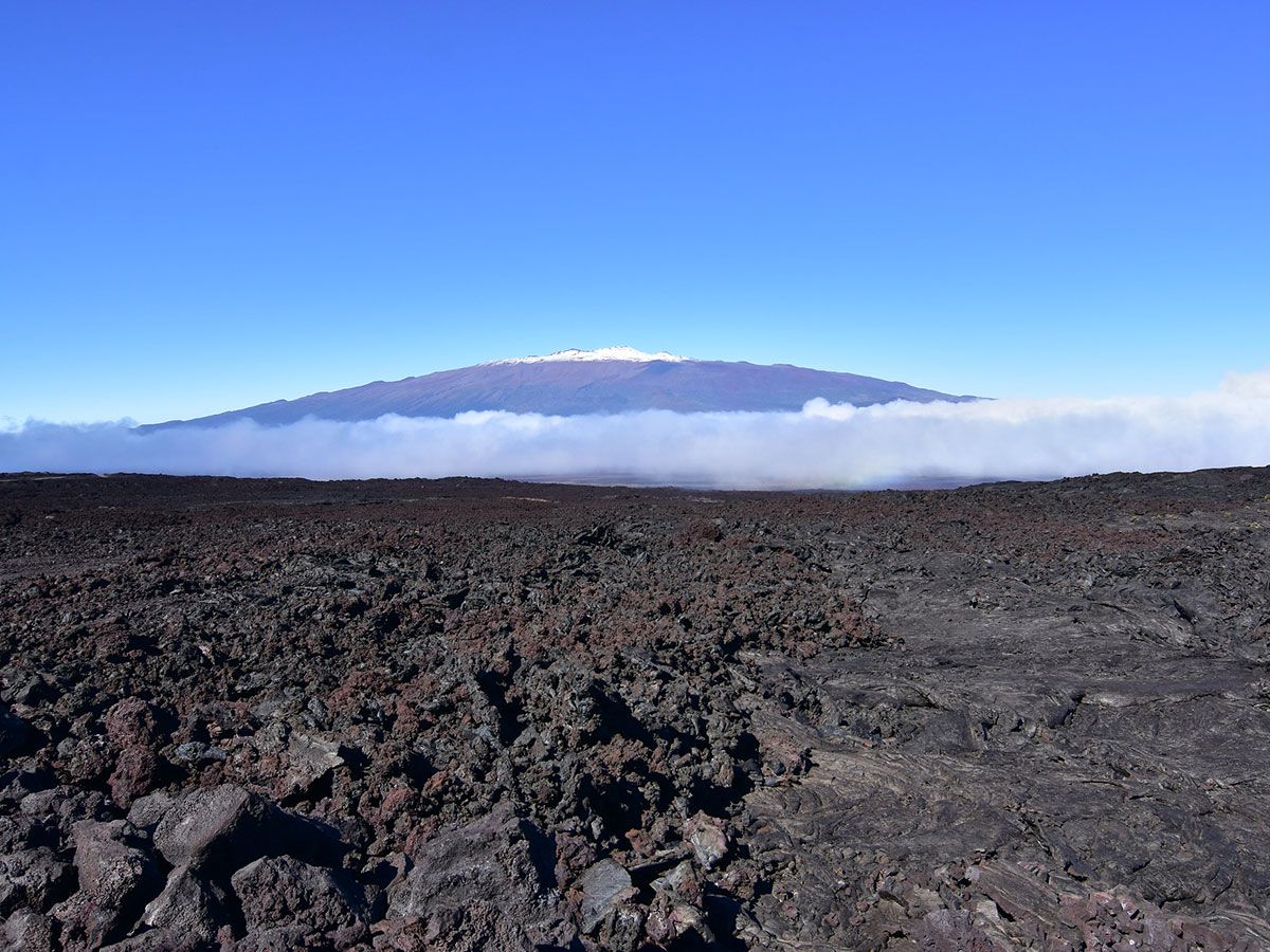 Lava fields of Mauna Kea in Hawaii