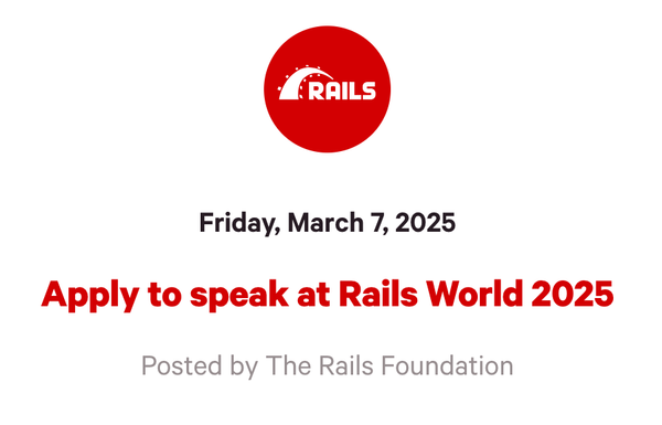 A screenshot of the blog header announcing the CFP deadline.