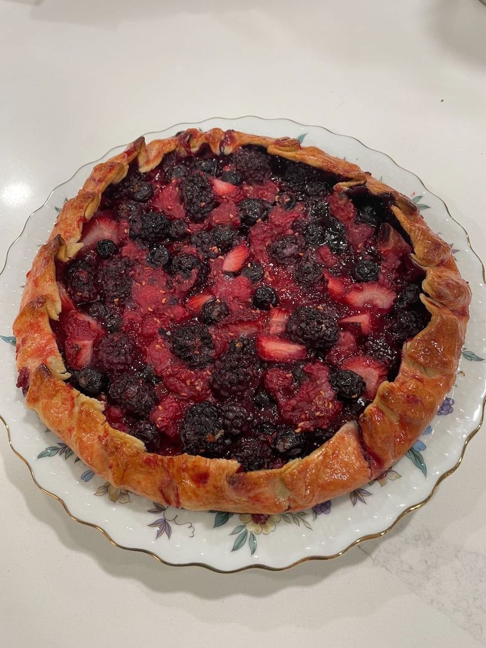 Recipe: Berry Galette with Lemony Whipped Mascarpone Cream