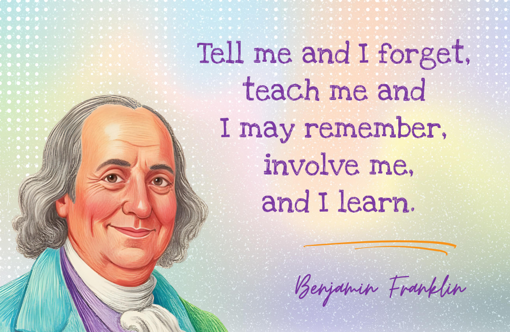 Benjamin Franklin on learning - Bitcoin Junior Club
