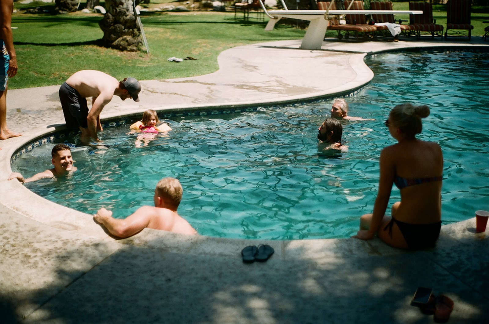 Menschen im Schwimmbad