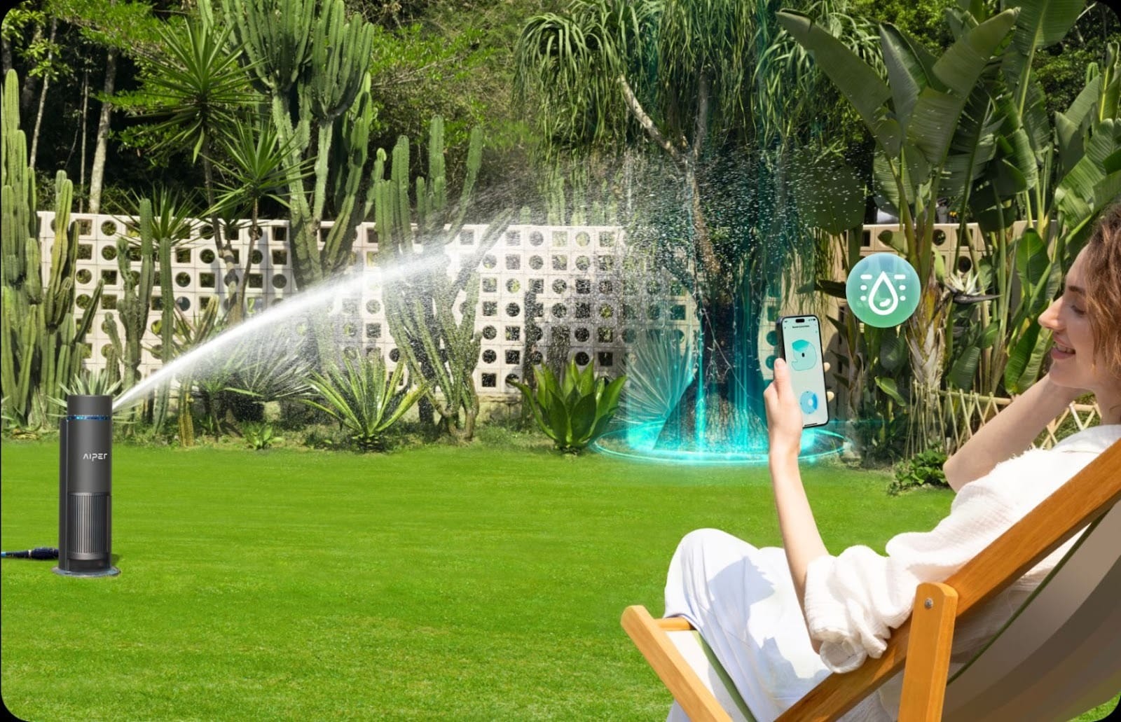 Comment arroser une pelouse avec Aiper IrriSense