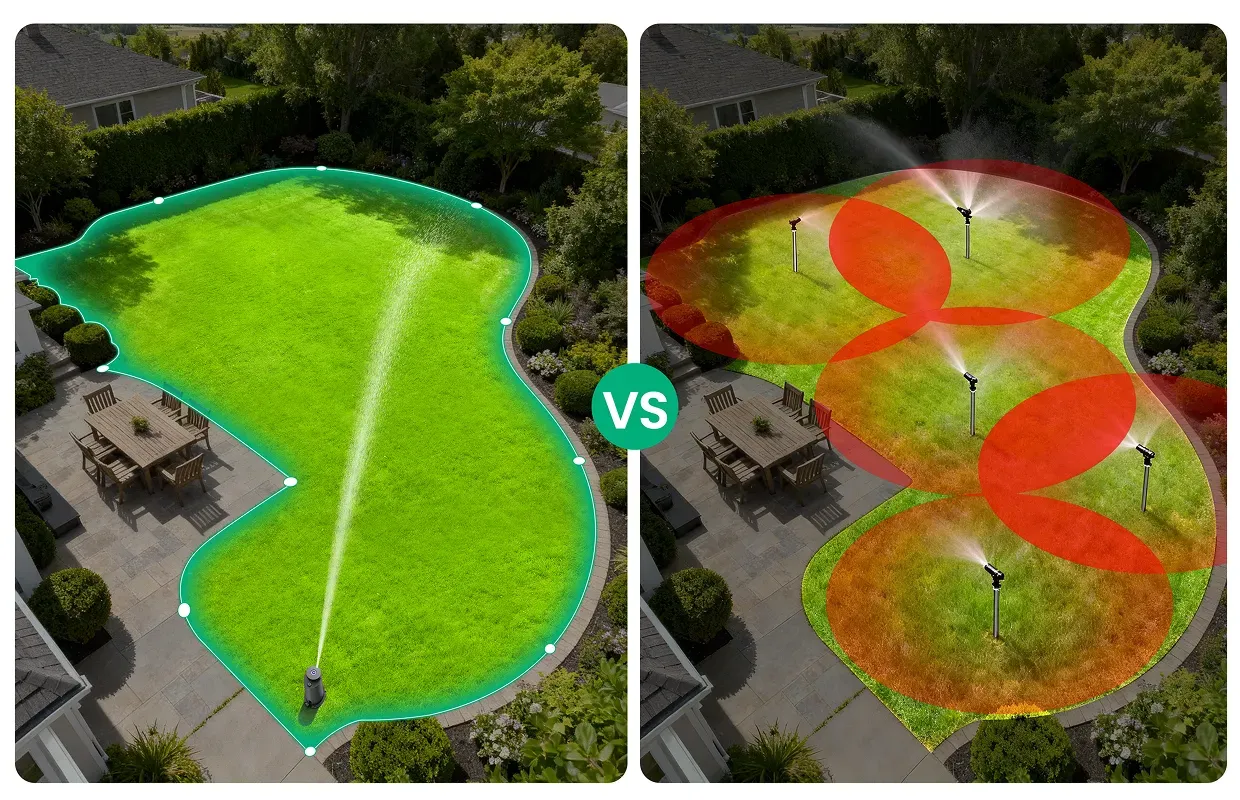 Powered by a Weather-Sense Response System, featuring TÜV-certified pressure stability for efficient, consistent watering every time.