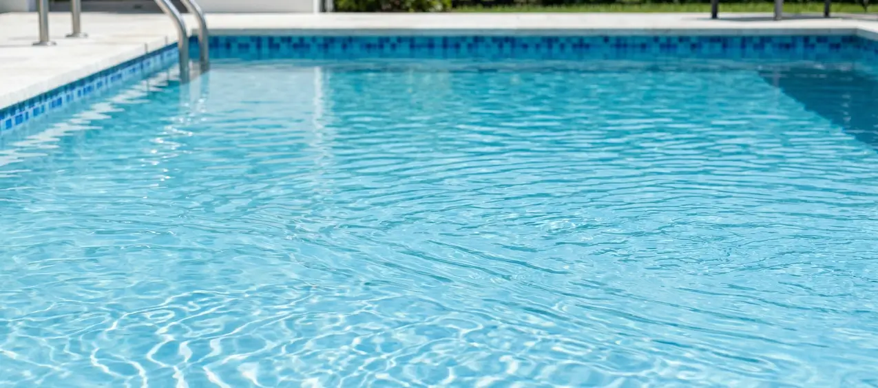 Pool aerator improving water circulation to help prevent algae growth.
