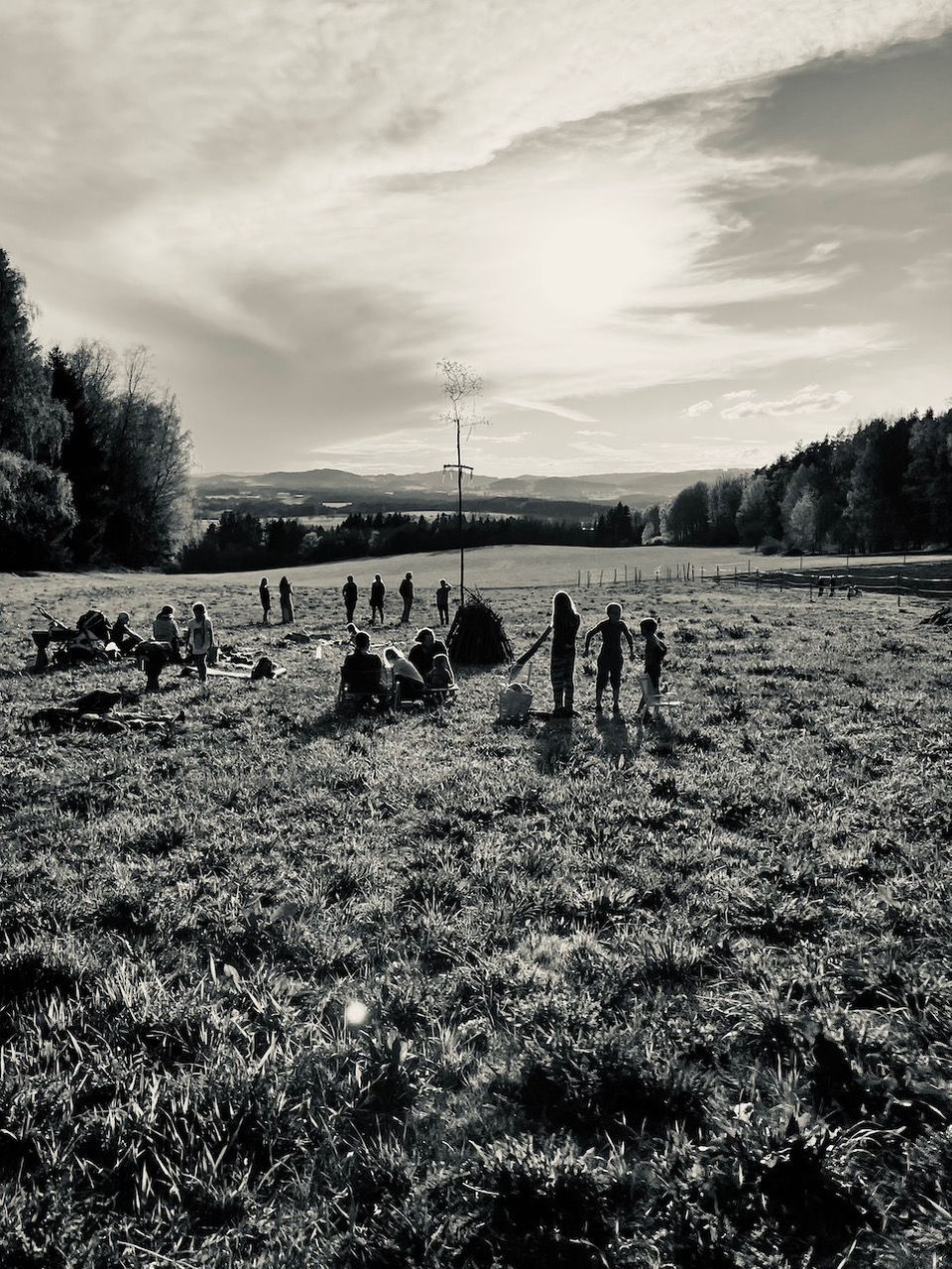 Poprvý stavět májku