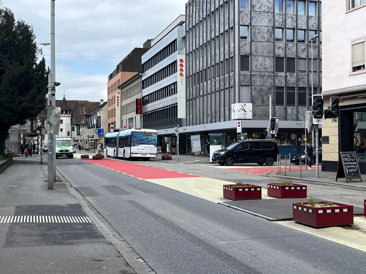 VCS erfreut über Fortführung des Versuchs an der Aarauer Bahnhofstrasse