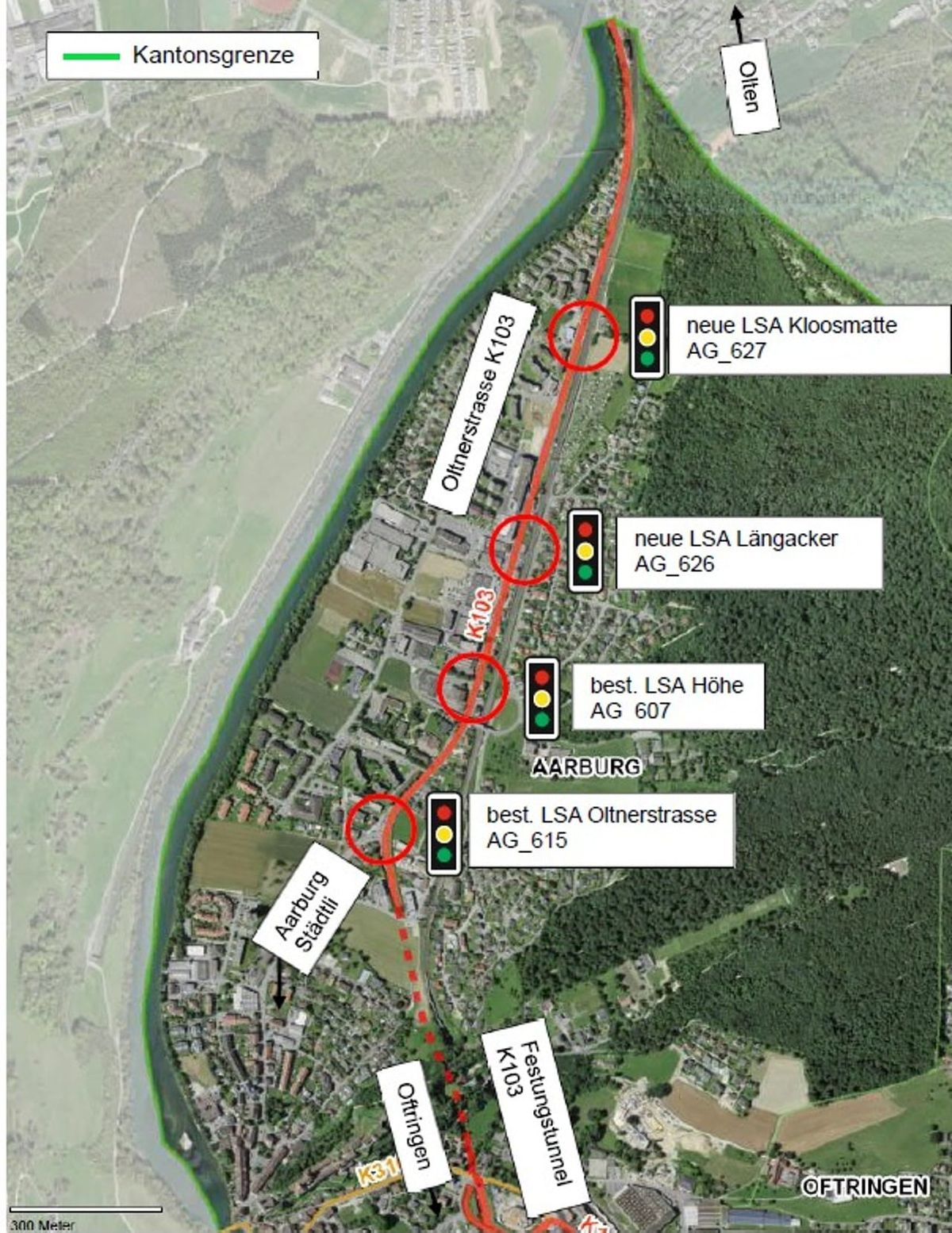 Regierung will Oltnerstrasse in Aarburg ausbauen und sanieren