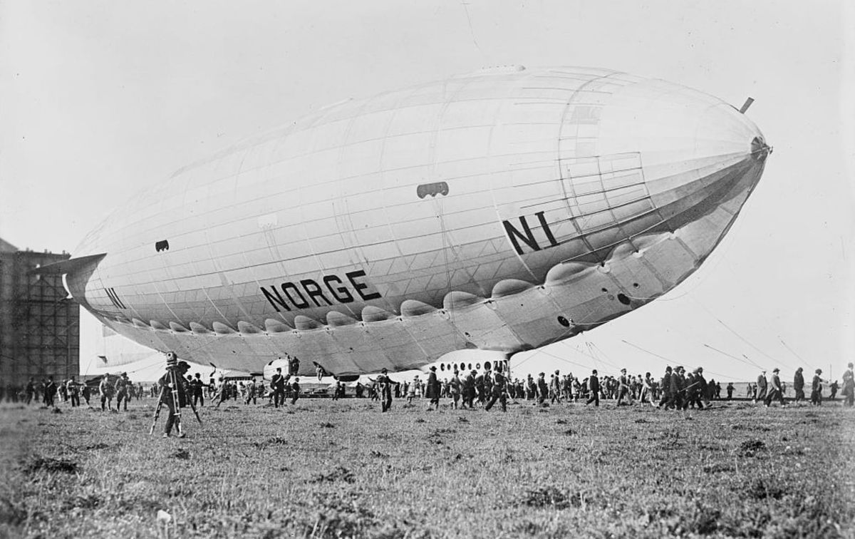 Vor 100 Jahren: am 12. Mai überfolg der Lenzburger Schlossbesitzer erstmals den Nordpol