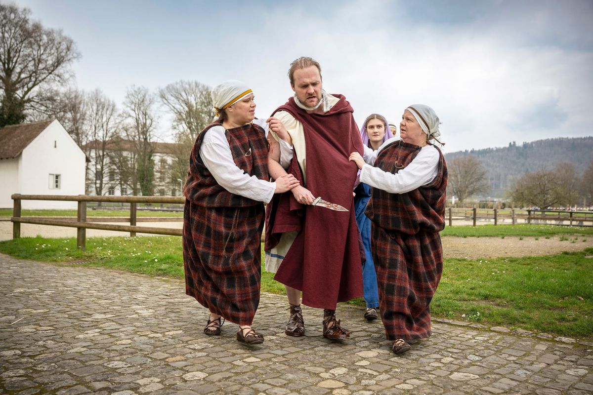 Stationen-Theater «Der Dolch»: Zeitreise zwischen Legionärspfad Vindonissa und Kloster Königsfelden