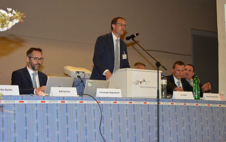 Christoph Hagenbuch als Präsident des Bauernverbandes Aargau bestätigt
