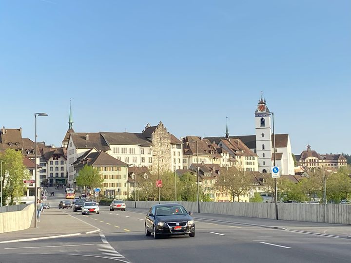 Fragen aus dem Grossen Rat zur Sicherheit von Velofahrern  auf der Kettenbrücke in Aarau