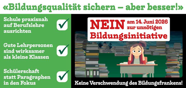 14. Juni: breites Komitee "gegen die unnötige Bildungsinitiative"