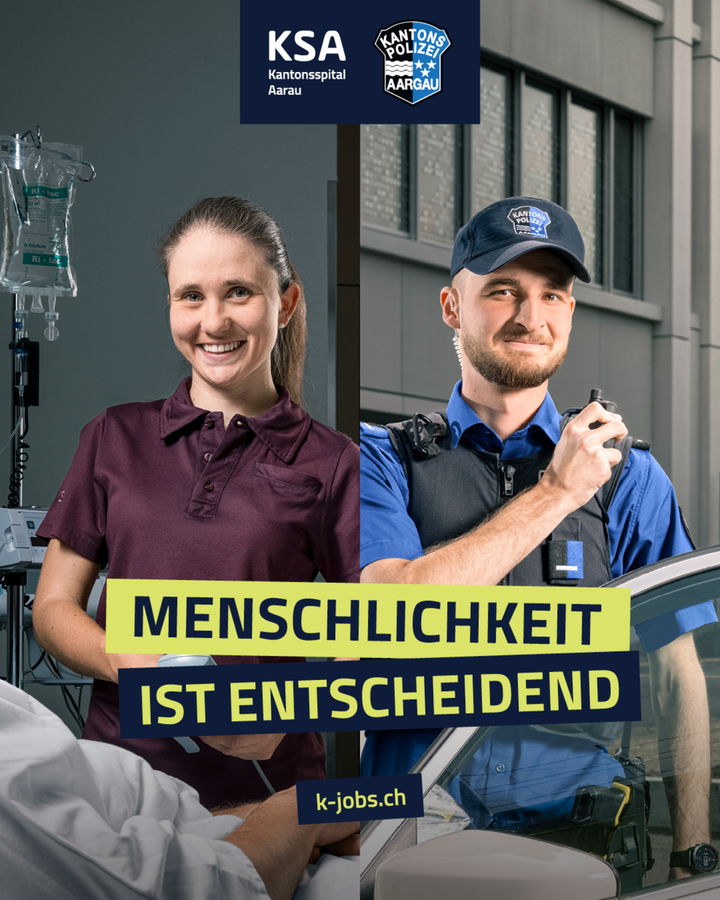 Auf Jobsuche? - KSA und Kantonspolizei suchen  Menschen mit Herz und Fingerspitzengefühl