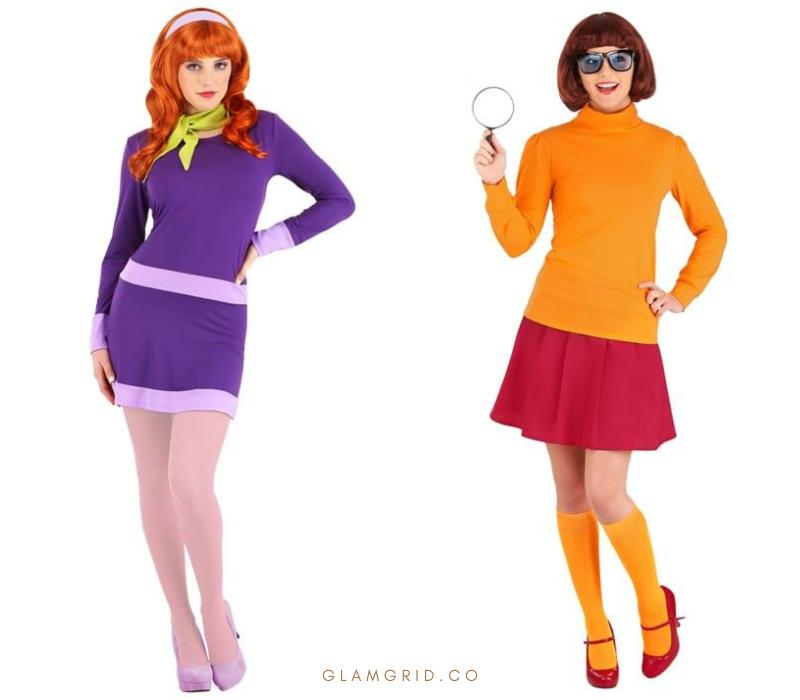 Daphne and Velma Scooby-Doo Couples Halloween Costume