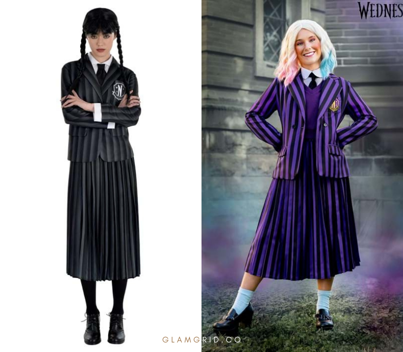 Wednesday Adams and Enid Couples Halloween Costume